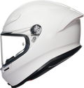 K6 S Solid Helmet - White
