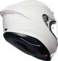 K6 S Solid Helmet - White