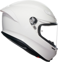 K6 S Solid Helmet - White