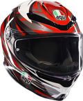 K6 S Reeval Helmet - Gray/Red/White