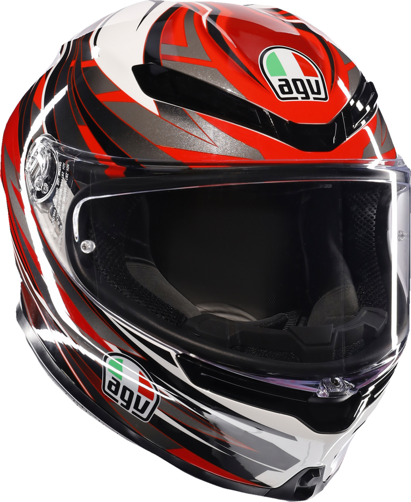 K6 S Reeval Helmet - Gray/Red/White