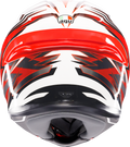 K6 S Reeval Helmet - Gray/Red/White