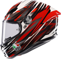 K6 S Reeval Helmet - Gray/Red/White