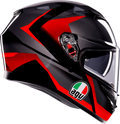 K3 Striga Helmet - Black/Gray/Red
