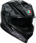 K7 Damascus Helmet - Black/Silver