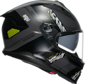 K7 Kyber Helmet - Gray/Matte/Yellow Fluo