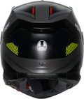 K7 Kyber Helmet - Gray/Matte/Yellow Fluo