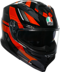 K7 Taurax Helmet - Black/Red