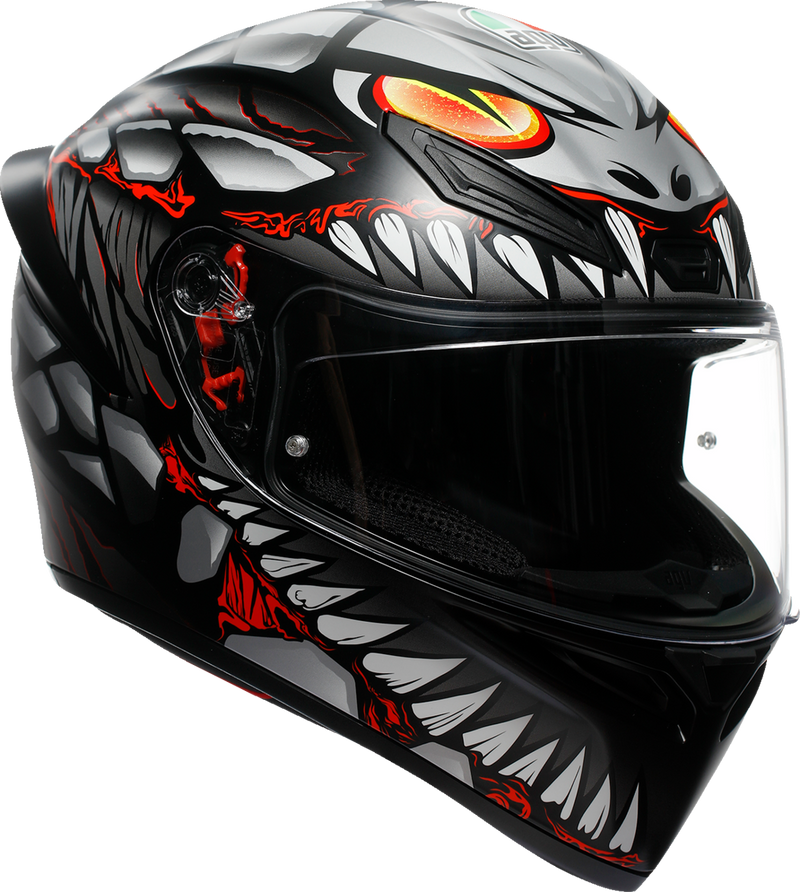 K1 S Lyzard Helmet - Black/Gray/Matte/Red