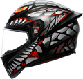 K1 S Lyzard Helmet - Black/Gray/Matte/Red