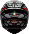 K1 S Lyzard Helmet - Black/Gray/Matte/Red