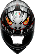 K1 S Lyzard Helmet - Black/Gray/Matte/Red