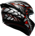 K1 S Lyzard Helmet - Black/Gray/Matte/Red
