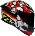 K6 S Bezzecchi 2024 Helmet - Red/Yellow