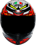 K6 S Bezzecchi 2024 Helmet - Red/Yellow
