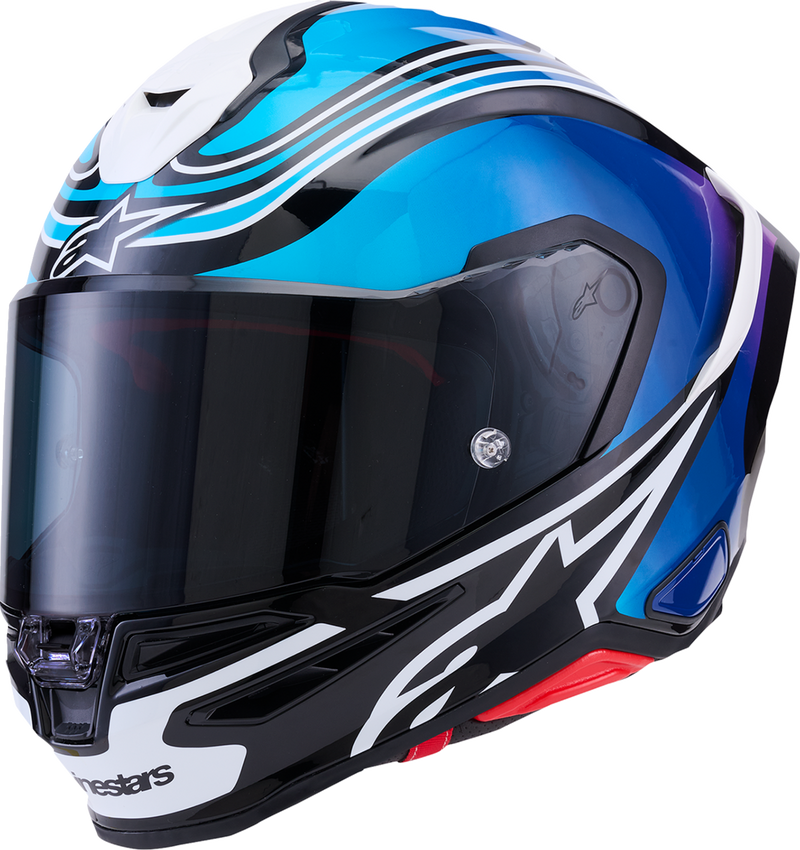 Black + Blue + Fluorescent Pink + Gloss + White