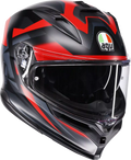 K7 Glimpse Helmet - Black/Matte/Red