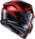 K7 Glimpse Helmet - Black/Matte/Red