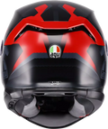 K7 Glimpse Helmet - Black/Matte/Red