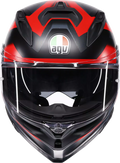 K7 Glimpse Helmet - Black/Matte/Red
