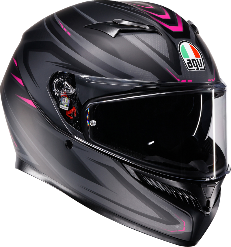 K3 Syth Helmet - Black/Matte/Pink