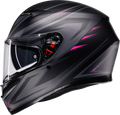 K3 Syth Helmet - Black/Matte/Pink