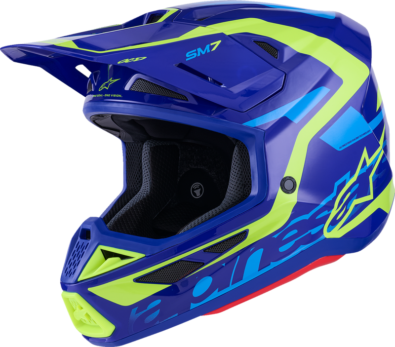 Blue + Fluorescent Yellow + Gloss