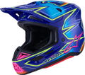 Blue + Fluorescent Yellow + Gloss + Pink