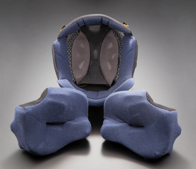 Contour-X Helmet Cheek Pads - Blue