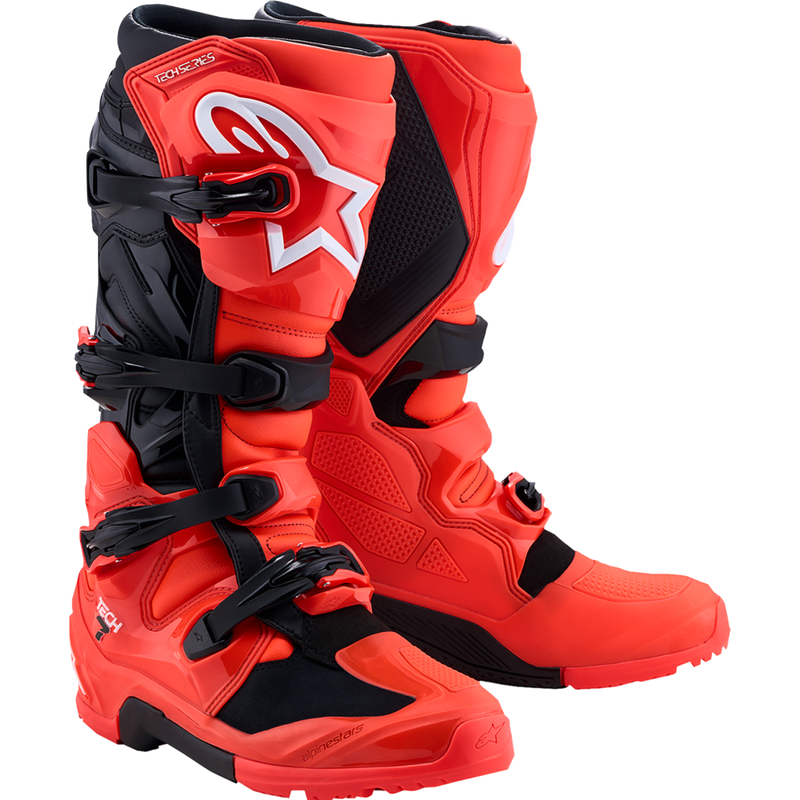 Alpinestars Tech 7 Enduro Boots - Black/Fluorescent Red