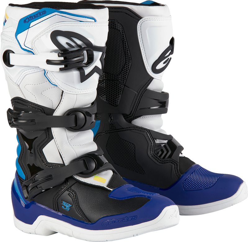 Alpinestars Youth Tech3S Boots - White/Black/Blue
