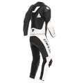 Demon Sprint - Two-Piece Motorcycle Suit In Leather Men - Black/White/White
