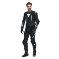 Laguna Seca 5 - Men's 2-Piece Motorcycle Leather Suit (Short/Tall) - Black/Black/White