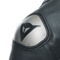 Grobnik - Women's 1-Piece Motorcycle Perforated Leather Suit - Black/Black/White