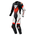 Laguna Seca 6 - Perforated One-Piece Leather Racing Suit - Black/Blue/Red