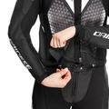 Fulminea - Women's Two-Piece Leather Suit Short/Tall Fit (S/T) - Black/White