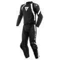 Avro 4 - Men's 2-Piece Motorcycle Leather Suit (Short/Tall) - Black-Matt/Black-Matt/White