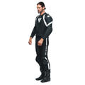 Avro 4 - Men's 2-Piece Motorcycle Leather Suit (Short/Tall) - Black-Matt/Black-Matt/White