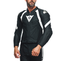 Avro 4 - Men's 2-Piece Motorcycle Leather Suit (Short/Tall) - Black-Matt/Black-Matt/White