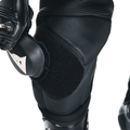 Laguna Seca 5 - Men's 2-Piece Motorcycle Leather Suit - Black/Black/White