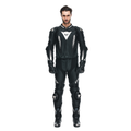 Laguna Seca 5 - Men's 2-Piece Motorcycle Perforated Leather Suit - Black/Black/White