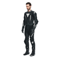 Laguna Seca 5 - Men's 2-Piece Motorcycle Perforated Leather Suit - Black/Black/White