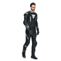 Laguna Seca 5 - Men's 2-Piece Motorcycle Perforated Leather Suit - Black/Black/White