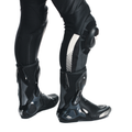Laguna Seca 5 - Men's 2-Piece Motorcycle Perforated Leather Suit - Black/Black/White