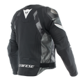 Avro 5 - Men's Motorcycle Leather Jacket - Black/White/Anthracite