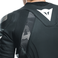 Avro 5 - Men's Motorcycle Leather Jacket - Black/White/Anthracite