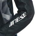 Avro 5 - Women's Motorcycle Leather Jacket - Black/Black/White