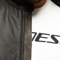 Istrice - Men's Motorcycle Perforated Leather Jacket - Dark-Brown