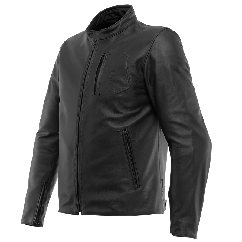 Fulcro - Men's Motorcycle Leather Jacket - Black