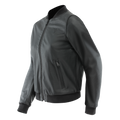 Accento - Women's Motorcycle Perforated Leather Jacket - Black